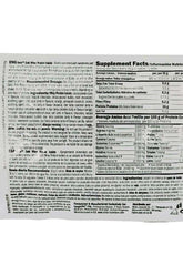 Amix Gold Whey Protein Isolate sample nutrition label detailing ingredients and serving information.